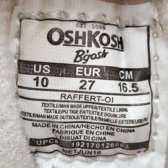 OshKosh B’gosh Duck Navy Blue/Brown Sneaker Boots Size 10 - Picture 11 of 12